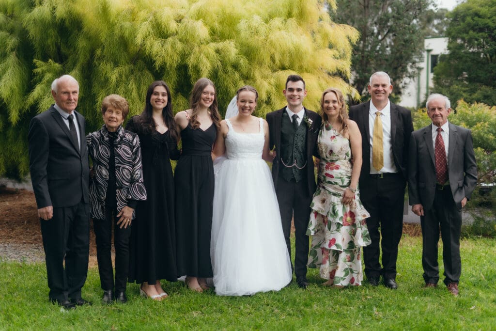 A beautiful family portrait with three generations in one image