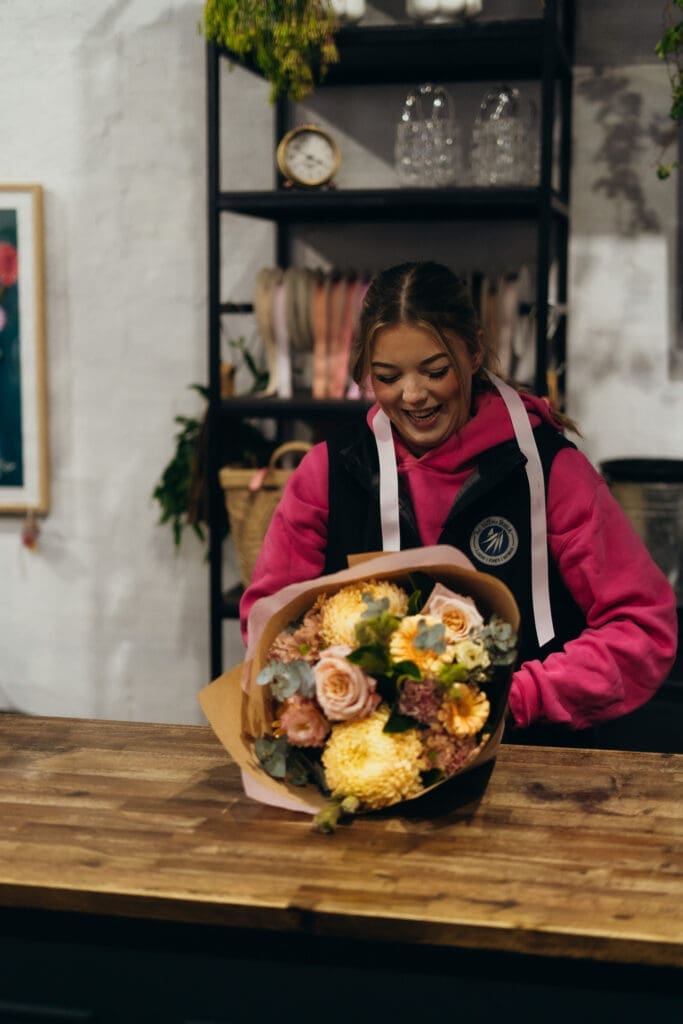 Mim, the owner of The Willow Branch. The best florist in Gippsland and Melbourne. Captured by Ebb and Flow Photography
